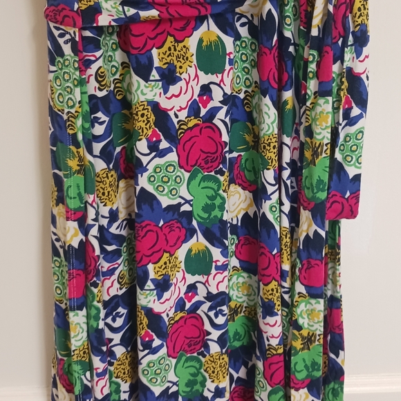 Boden Feminine Floral Wrap Dress Cottagecore Womens Size 10 Long - Picture 11 of 16